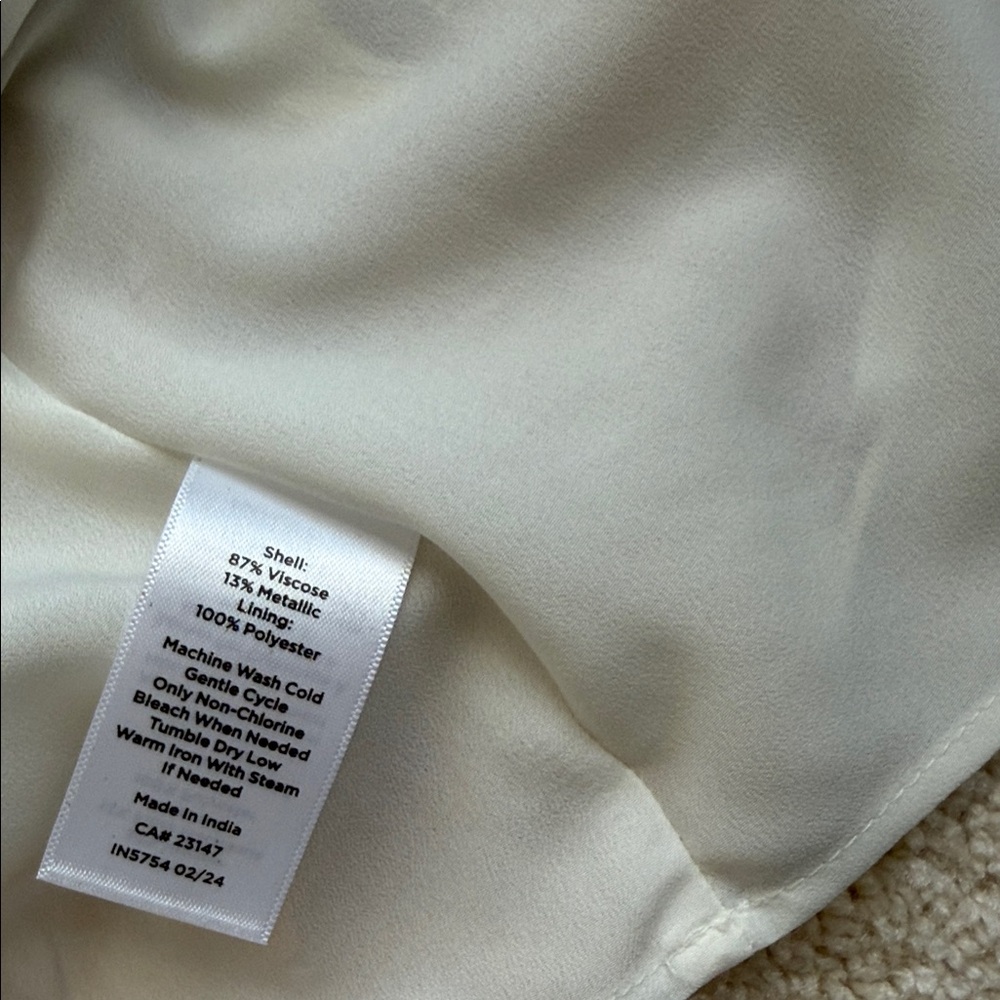 Talbots Floral Blouse - Gold Yellow and Brown - Picture 5 of 7